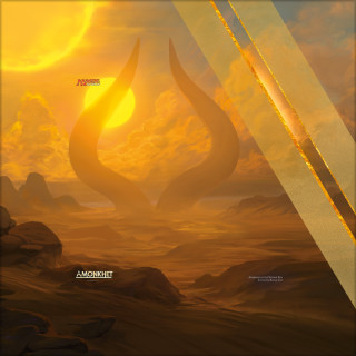 Sunset large painting beautiful colors - free sci-fi wallpaper for tablet