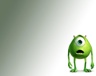 Green monster big eyes nose - a green monster free wallpaper