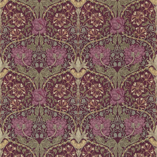 Red green floral pattern gold - free aesthetic wallpaper for tablet