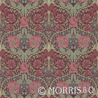 Red green floral pattern morris - pre free wallpaper for tablet