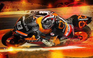 Motorcycle racer track red orange - colin hayes free wallpaper