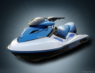 Blue white jet ski digital - ski free wallpaper