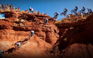 Biking group rocky cliff reef - cliff childs free wallpaper