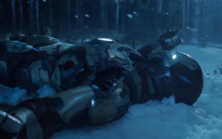 Dead man snow head hands - assemblage free wallpaper for desktop