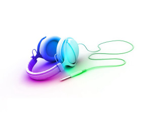 Headphones white surface cord earbuds - a cord free wallpaper