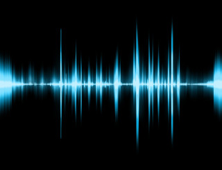 Sound wave dark blue light - ƒ 1. free wallpaper