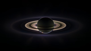 Saturn like object ring dark - the surface free wallpaper