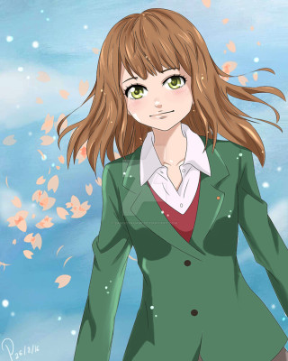 Woman green jacket white shirt - green eye free wallpaper for mobile