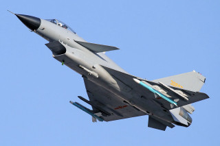 Fighter jet blue sky clouds 10 - a few light free wallpaper