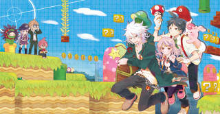 People hill sky background clouds - video game free wallpaper