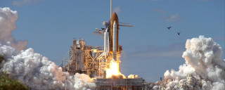 Rocket launch smoke billowing sky 4 - smoke and smoke free wallpaper