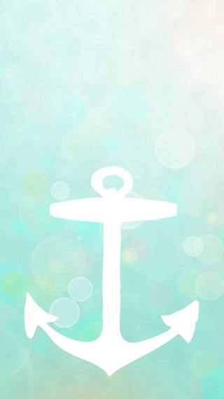 White anchor blue bubbles light - blue sky free wallpaper for mobile