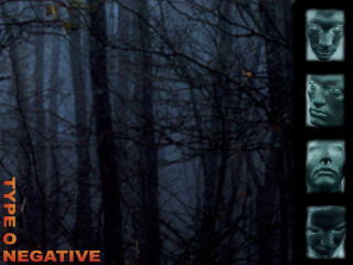 Creepy forest faces trees background - text free wallpaper for desktop