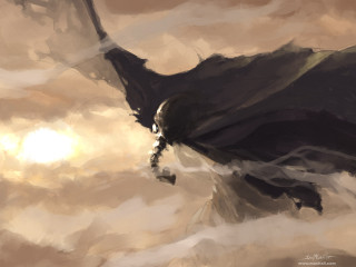 Man cape sword painting artwork - a cape free wallpaper