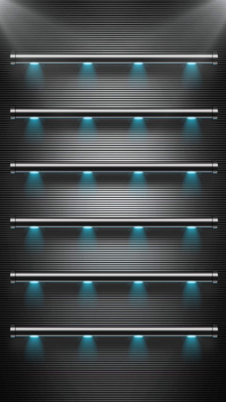 Four lights black background blue - free light wallpaper
