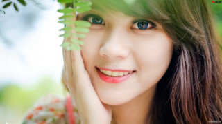 Woman green eyes leaf green - green eye free wallpaper for desktop