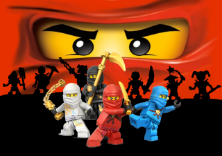 Lego ninjas red black backgrounds - white background free wallpaper for desktop