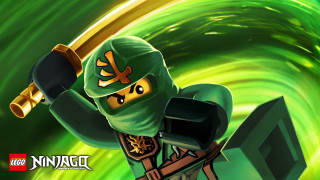 Lego ninja sword green background - a green swirl free wallpaper