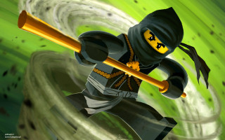 Lego ninja black outfit yellow - du jin free wallpaper