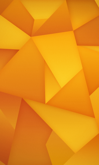 Yellow background triangles black background - surface free wallpaper for mobile