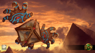Futuristic object sky pyramid background - crystal cubism free wallpaper