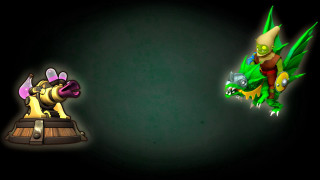 Cartoon character green black yellow - character art free wallpaper