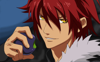 Man red hair cell phone 2 - his face free wallpaper for desktop