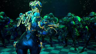 Alien group checkered floor black - floor free wallpaper