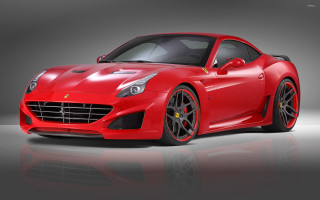 Red sports car studio reflective - a black background behind free wallpaper