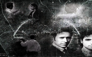 Man standing wall picture woman - analytical art free wallpaper