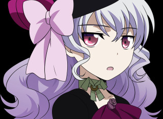 Girl long hair hat bow - a pink bow free wallpaper