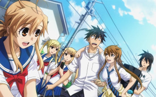 Anime characters blue sky clouds 17 - baiōken eishun free wallpaper for desktop