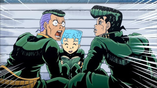 Cartoon two men child blue - a green suit free wallpaper