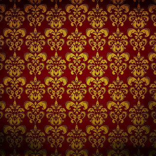 Red gold wallpaper flowers leaves - duccio free wallpaper for tablet