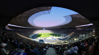 Stadium filled people watching game - seat free wallpaper