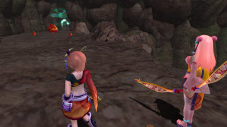 Animated couple cave rocks background - animated free wallpaper