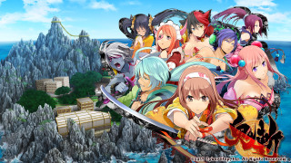 Anime characters mountain castle bridge - a group of anime characters free wallpaper