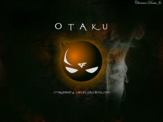 Glowing orange face black background - anime free wallpaper
