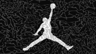 Basketball player jumping dunk black - the ball free wallpaper