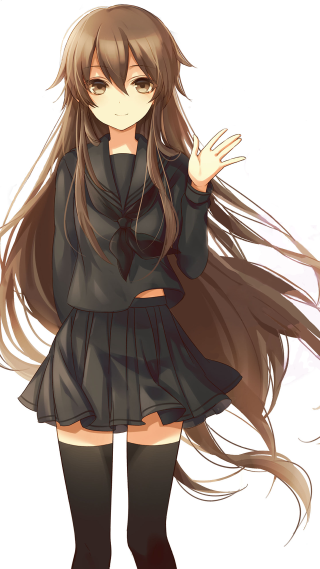 Girl long hair black boots - gothic free wallpaper for mobile