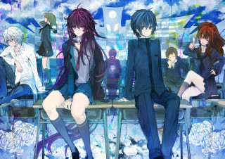 People bench window clouds sky - neo free wallpaper