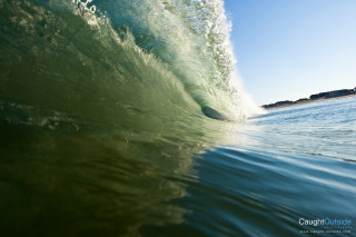 Breaking wave green blue crashing - the shore free wallpaper