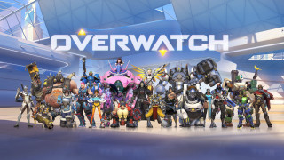 Overwatch characters group sign overwatch - objective abstraction free wallpaper