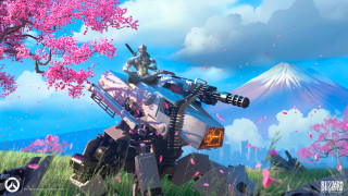 Futuristic robot gun field flowers - a futuristic robot free wallpaper