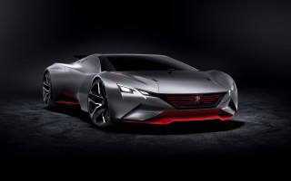 Silver sports car red lights - didier mouron free wallpaper