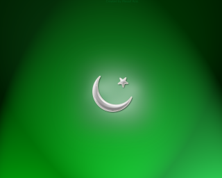 Crescent star green background white - a crescent free wallpaper