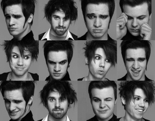 Man facial expressions hairstyles photo - a sery of photos free wallpaper