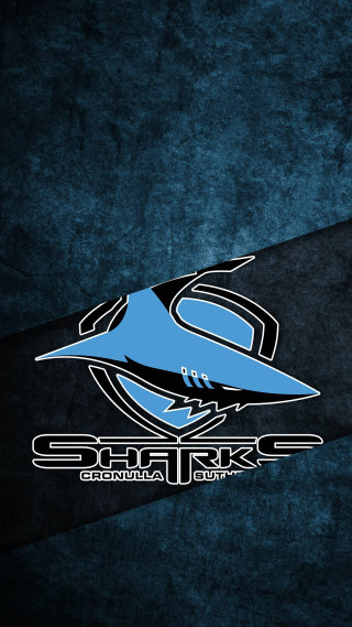 Blue black logo shark side - derek chittock free wallpaper for mobile
