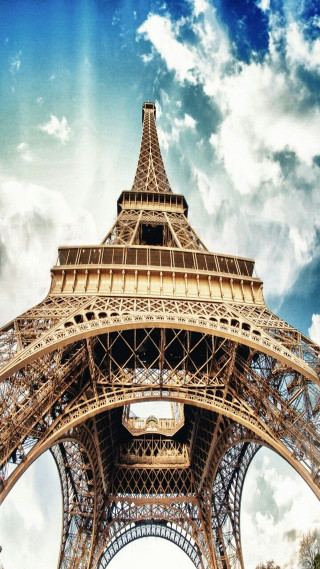 Eiffel tower paris blue sky - paris school free wallpaper for mobile