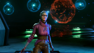 Woman futuristic space retrofuturism hologram - a sci free wallpaper for desktop